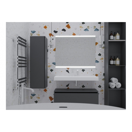 Тумба Armadi Art Flat Valessi Uno-S 100 антрацит глянец