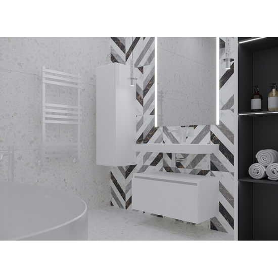 Тумба Armadi Art Flat Valessi Uno-S 100 белый глянец