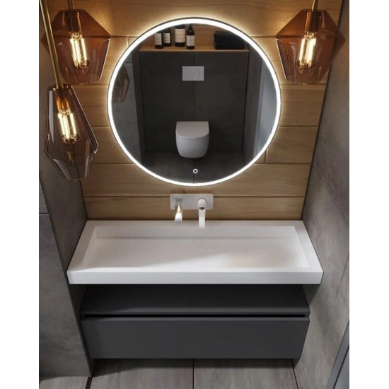 Тумба Armadi Art Flat Valessi Uno-S 120 антрацит глянец