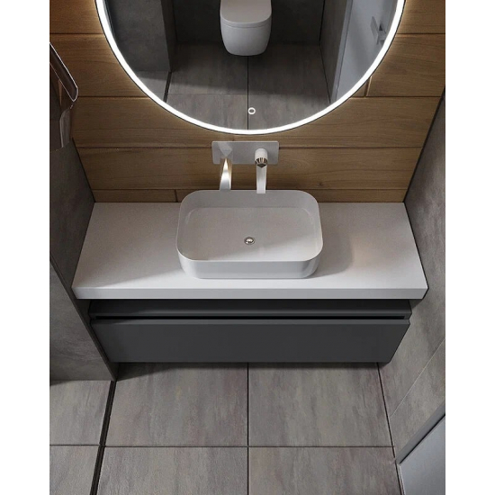 Тумба Armadi Art Flat Valessi Uno-S 120 антрацит глянец