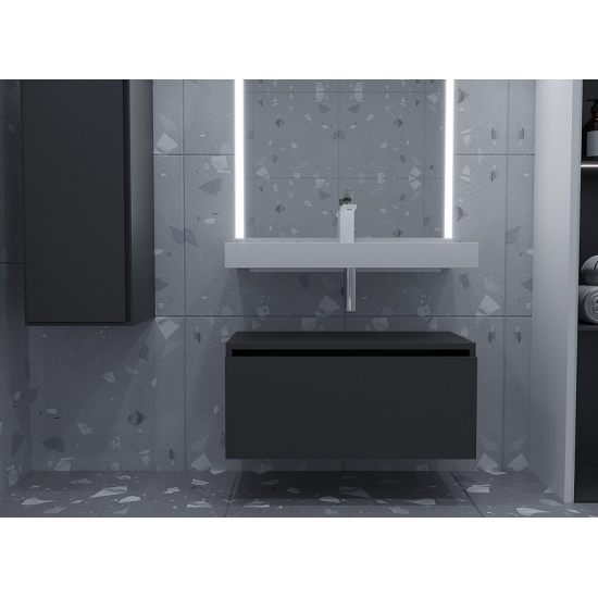Тумба Armadi Art Flat Valessi Uno-S 60 антрацит глянец