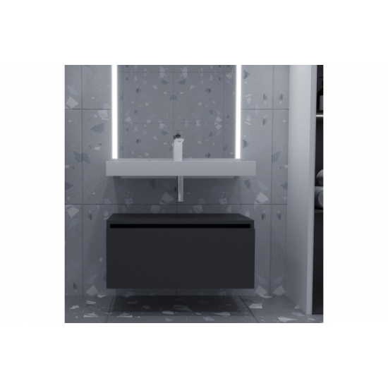 Тумба Armadi Art Flat Valessi Uno-S 80 антрацит глянец