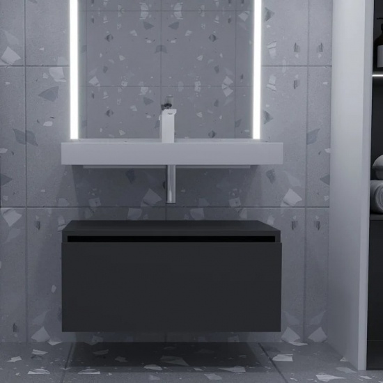 Тумба Armadi Art Flat Valessi Uno-S 80 антрацит матовый