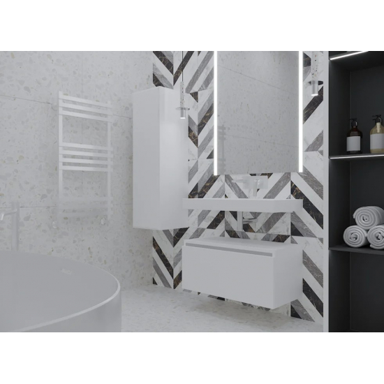 Тумба Armadi Art Flat Valessi Uno-S 80 белый глянец