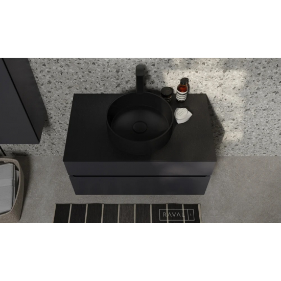 Тумба c раковиной RAVAL Decent 80 антрацит