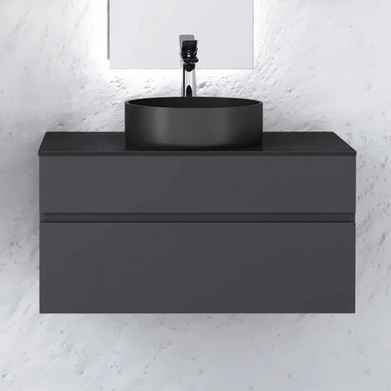 Тумба c раковиной RAVAL Decent 80 антрацит