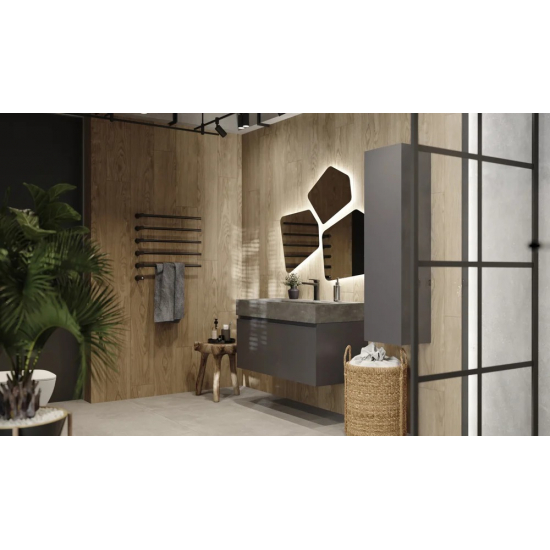 Тумба c раковиной RAVAL Facet 100 антрацит