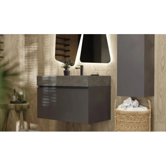 Тумба c раковиной RAVAL Facet 80 антрацит