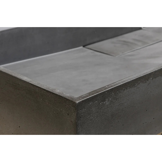 Тумба c раковиной RAVAL Facet 80 антрацит