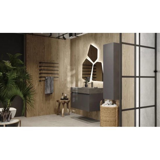 Тумба c раковиной RAVAL Facet 80 антрацит