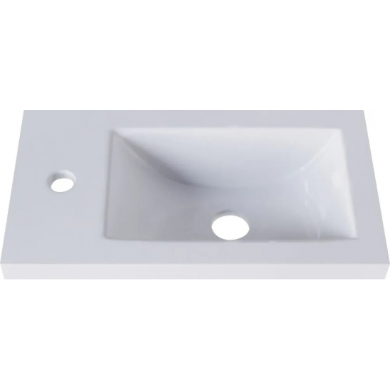 Тумба c раковиной RAVAL Kub 40 белая, подвесная