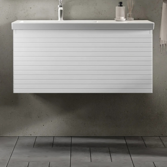 Тумба c раковиной RAVAL Meier 100, белая