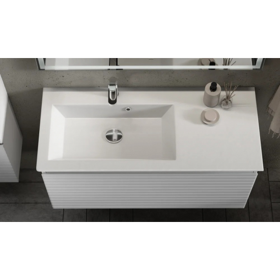 Тумба c раковиной RAVAL Meier 100, белая
