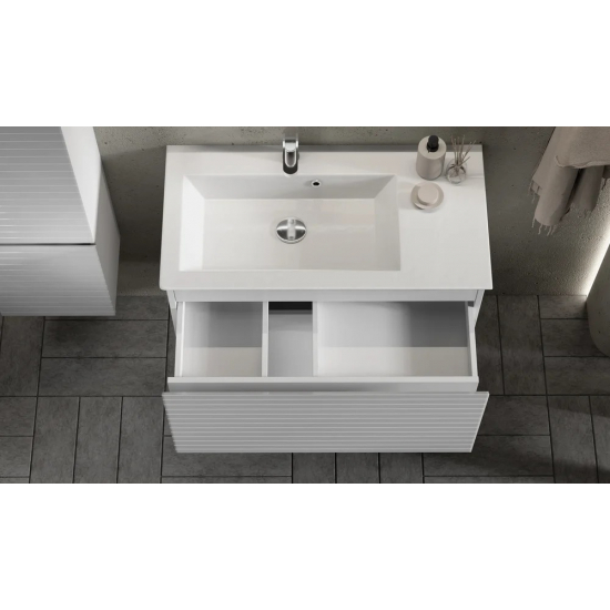 Тумба c раковиной RAVAL Meier 85, белая