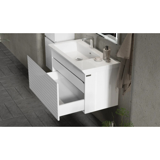 Тумба c раковиной RAVAL Meier 85, белая