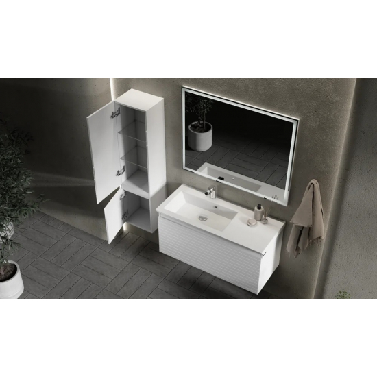 Тумба c раковиной RAVAL Meier 85, белая