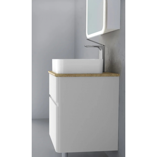 Тумба c раковиной RAVAL Morelle 60, напольная, белая, охра