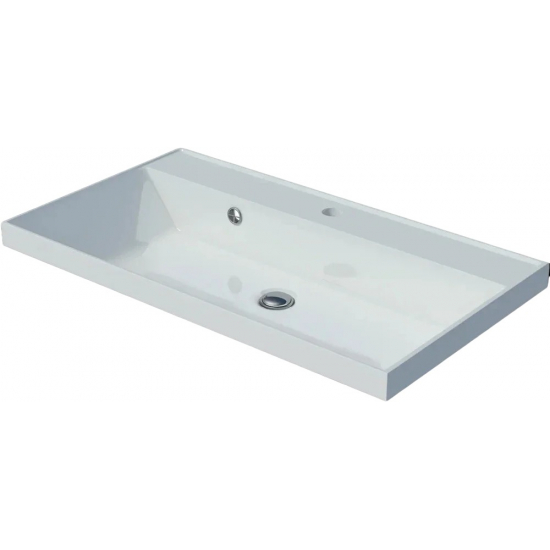 Тумба c раковиной RAVAL Wector 90, подвесная, антрацит