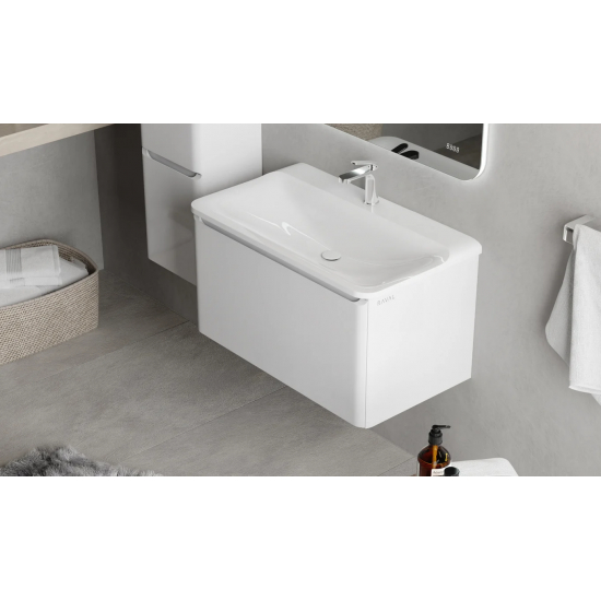 Тумба c раковиной RAVAL Welto 80, подвесная, белая