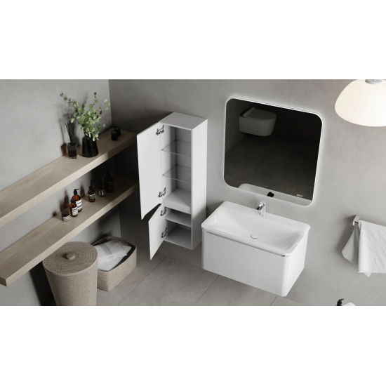 Тумба c раковиной RAVAL Welto 80, подвесная, белая