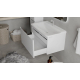 Тумба c раковиной RAVAL Welto 80, подвесная, белая