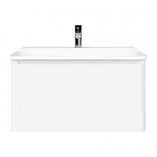 Тумба c раковиной RAVAL Welto 80, подвесная, белая