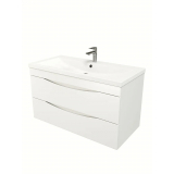 Тумба для комплекта AURA Андрея 100-2 пд подвесная, белая