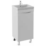 Тумба для комплекта AURA Андрея 40 R правая напольная, белая 