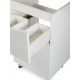 Тумба для комплекта AURA Андрея 50-2 напольная, белая 