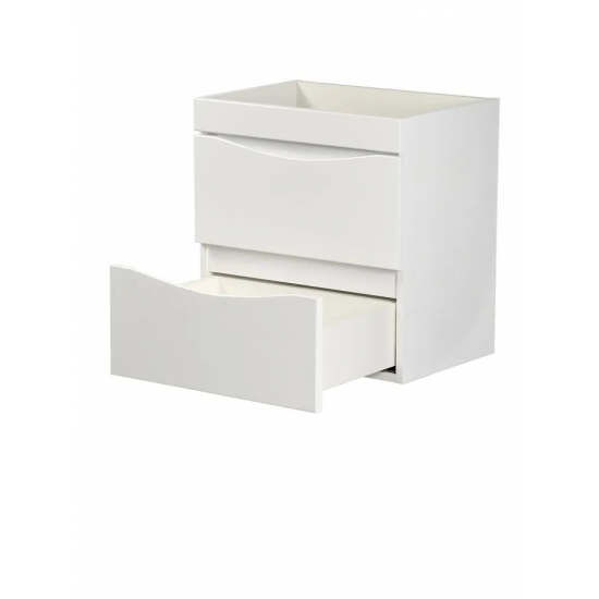 Тумба для комплекта AURA Андрея 50-2 пд подвесная, белая