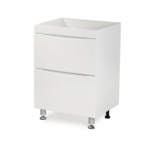 Тумба для комплекта AURA Андрея 58-2 напольная, белая 