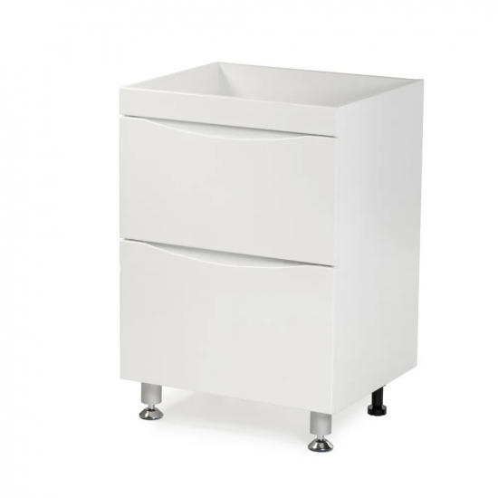 Тумба для комплекта AURA Андрея 58-2 напольная, белая 