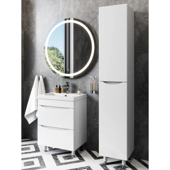 Тумба для комплекта AURA Андрея 58-2 напольная, белая 