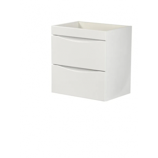 Тумба для комплекта AURA Андрея 58-2 пд подвесная, белая