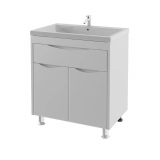 Тумба для комплекта AURA Андрея 75-1 напольная, белая