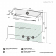 Тумба для комплекта AURA Андрея 75-2 пд подвесная, белая