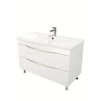 Тумба для комплекта AURA Андрея 90-2 напольная, белая