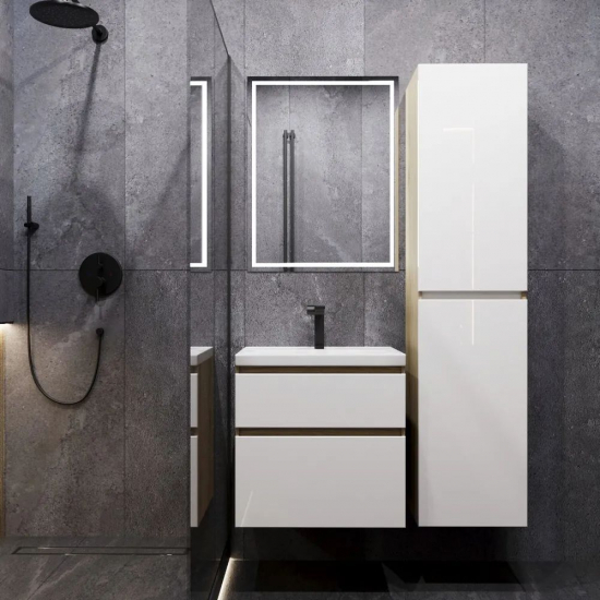 Тумба для комплекта AURA Аврора 60-2 пд подвесная, белая