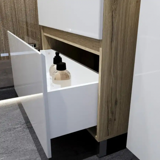 Тумба для комплекта AURA Аврора 70-2 напольная, белая