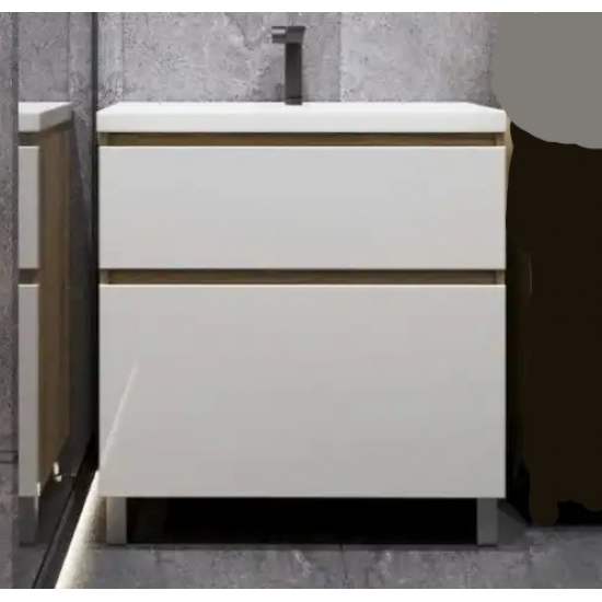 Тумба для комплекта AURA Аврора 70-2 напольная, белая