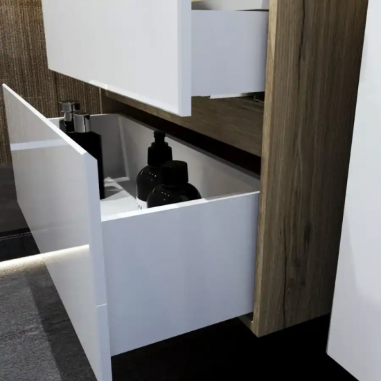 Тумба для комплекта AURA Аврора 70-2 пд подвесная, белая