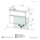 Тумба для комплекта AURA Аврора 70-2 пд подвесная, белая
