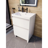 Тумба для комплекта AURA Лаура 60-2 напольная, белая