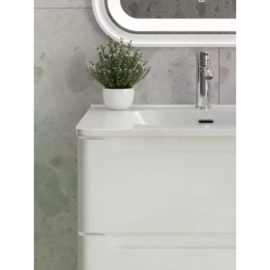 Тумба для комплекта AURA Lotos 70-2 пд подвесная, белая