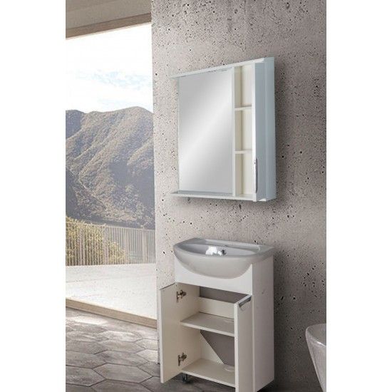 Тумба для комплекта AURA Люкс 50 напольная, белая