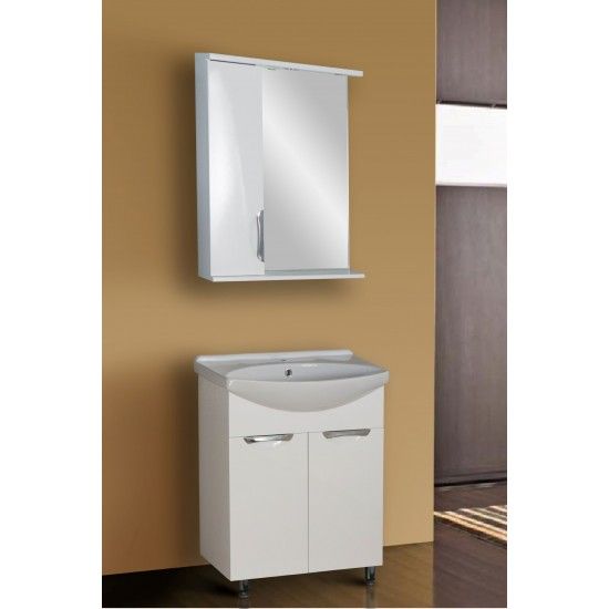 Тумба для комплекта AURA Люкс 60 напольная, белая