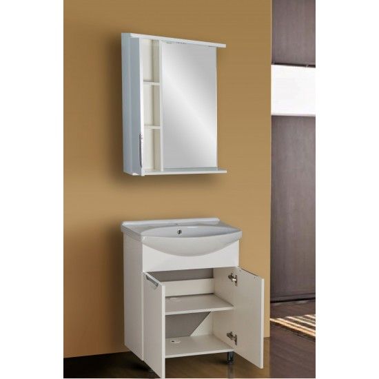 Тумба для комплекта AURA Люкс 60 напольная, белая