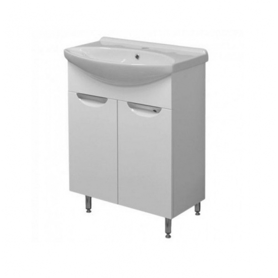 Тумба для комплекта AURA Люкс 60 напольная, белая