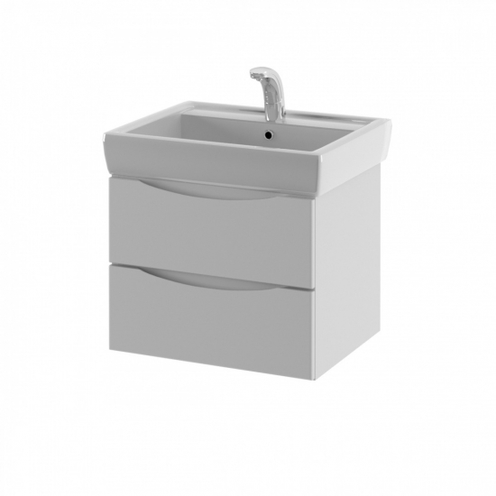 Тумба для комплекта AURA Палермо 60-2 пд подвесная, белая