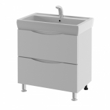 Тумба для комплекта AURA Палермо 70-2 напольная, белая